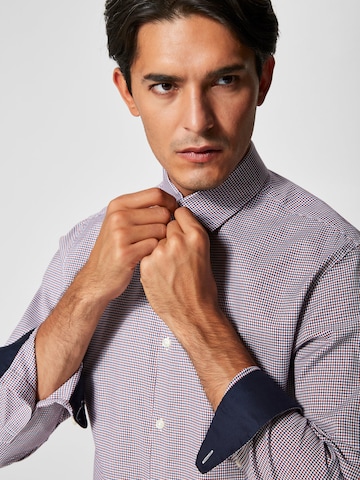 Slim fit Camicia 'Mark' di SELECTED HOMME in rosso