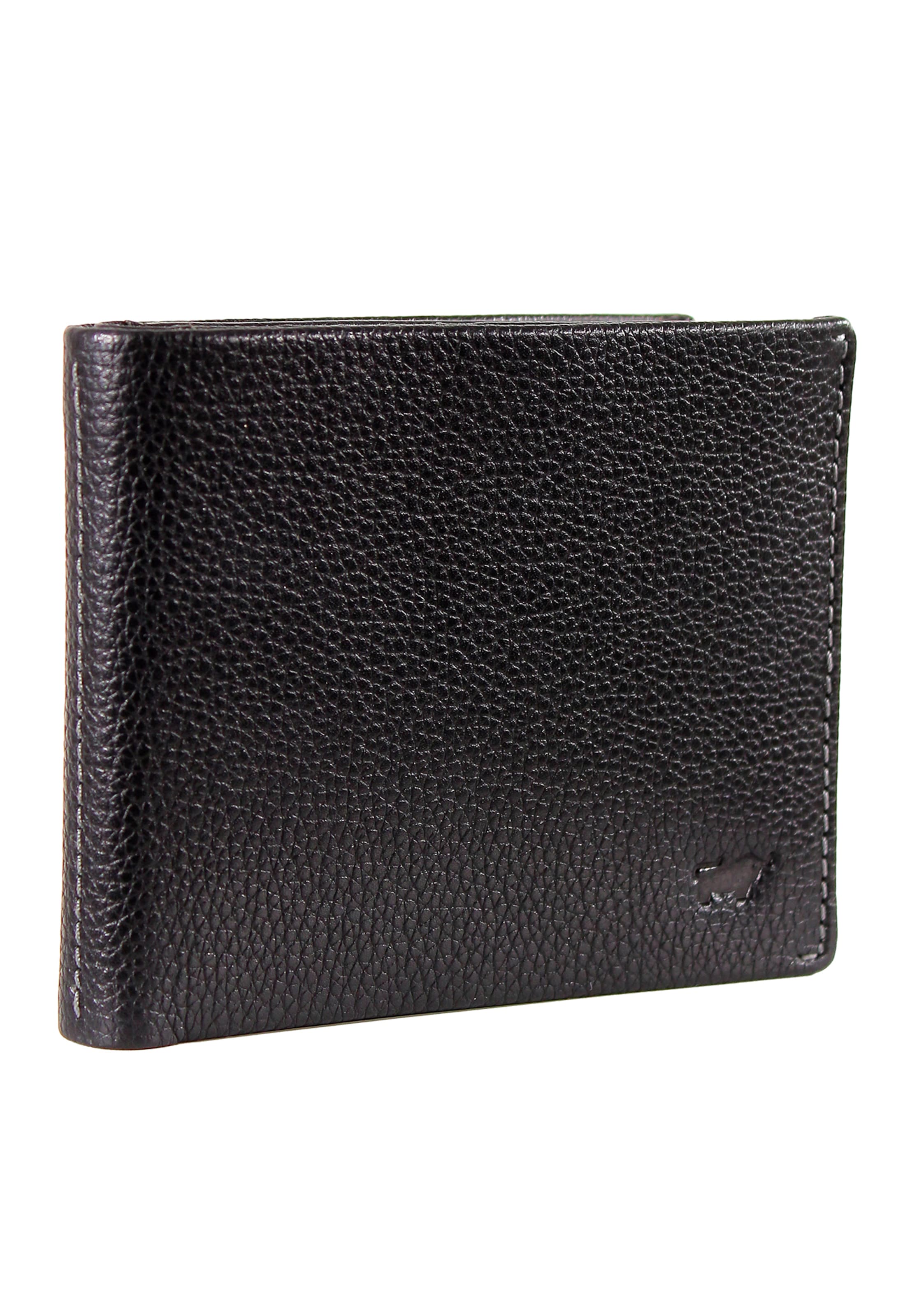 Portamonete 'Prato' di Braun Büffel in nero