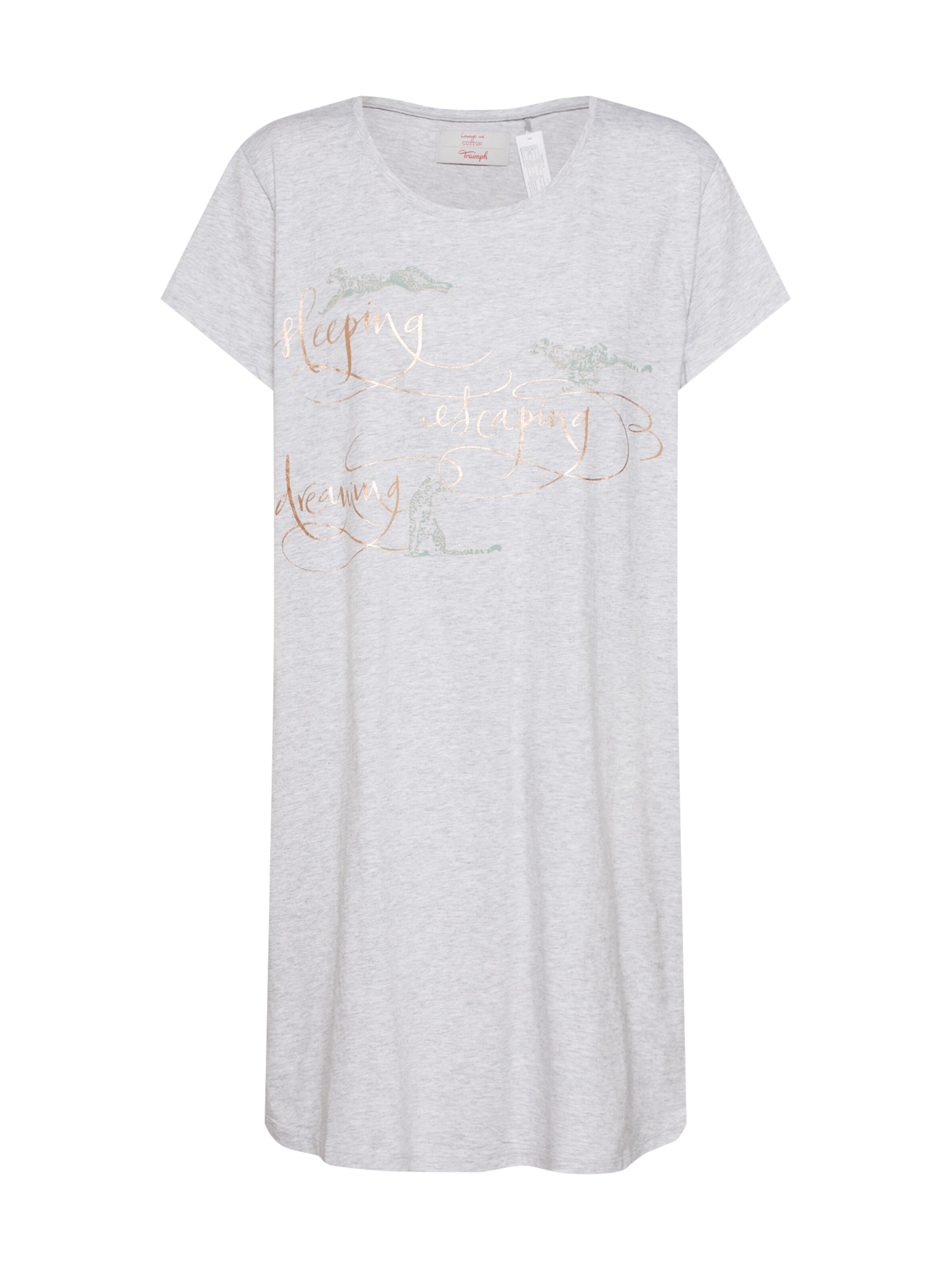 TRIUMPH - Slaapshirt in de kleur Grijs gemêleerd