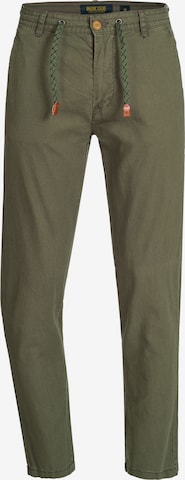 Regular Pantalon 'Veneto' INDICODE JEANS en vert : devant