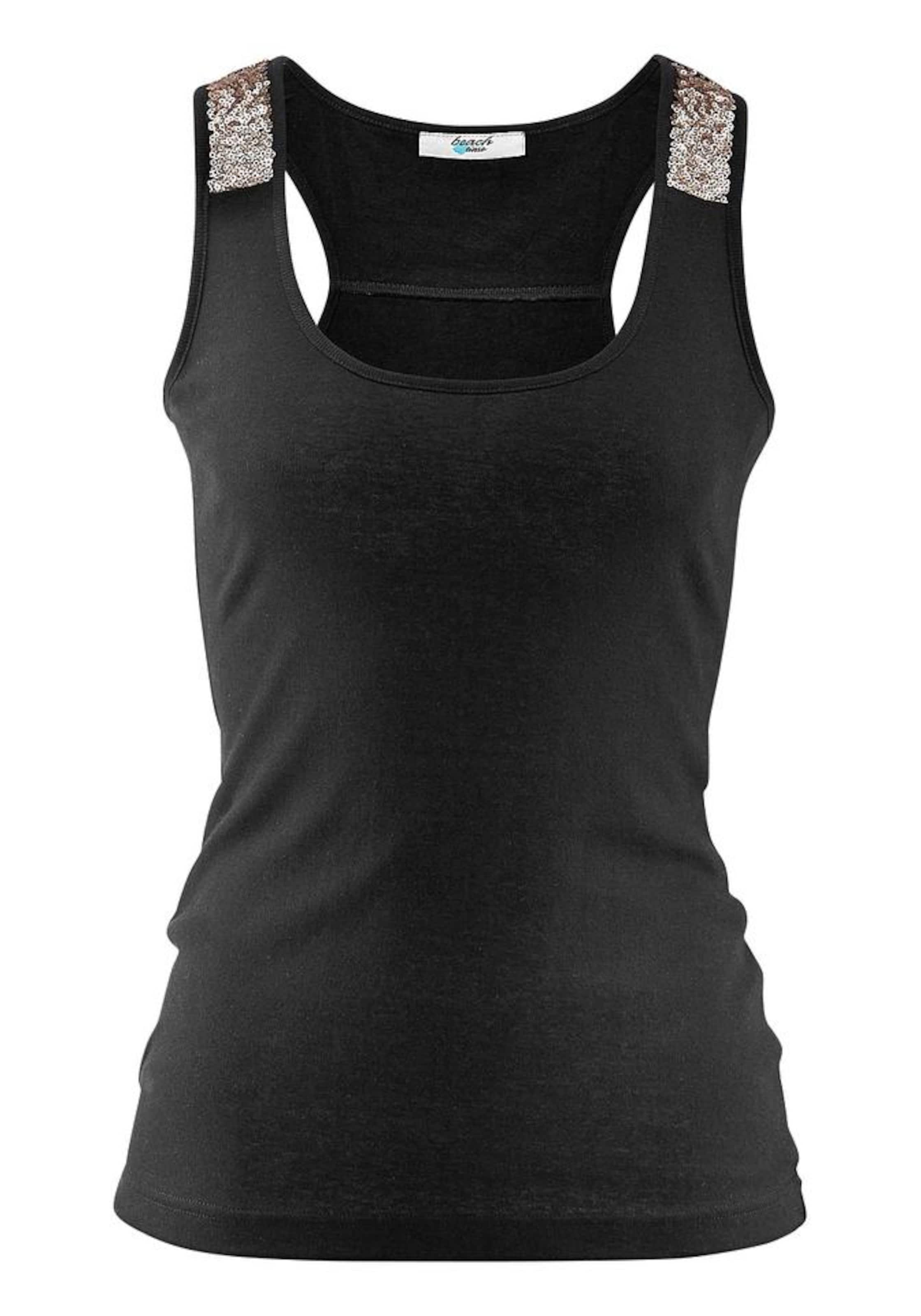 LASCANA Topp, värv must: eest vaates