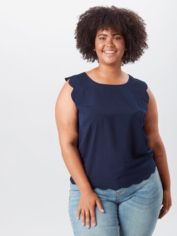 Camicia da donna 'Arvena' di ABOUT YOU Curvy in blu: frontale