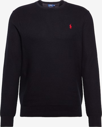 Polo Ralph Lauren Pullover 'LS CN PP' in Schwarz: predná strana