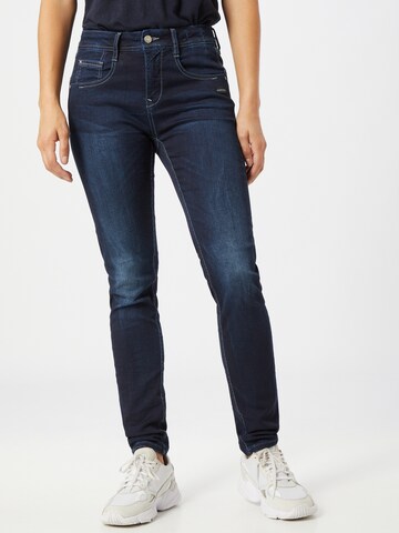 Gang Slimfit Jeans 'Amelie' in Blauw: voorkant