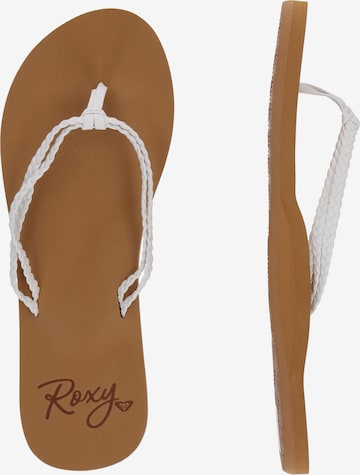ROXY T-Bar Sandals 'COSTAS' in White: side
