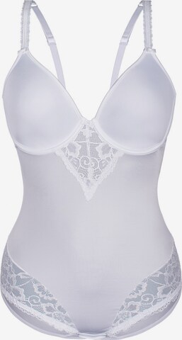 sassa Bodysuit 'Morning Flower' in White: front