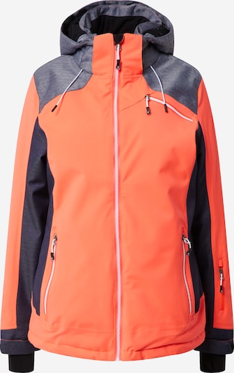 KILLTEC Спортивная куртка 'Combloux' в Синий / Светло-синий / Неоновый оранжевый, Обзор товара