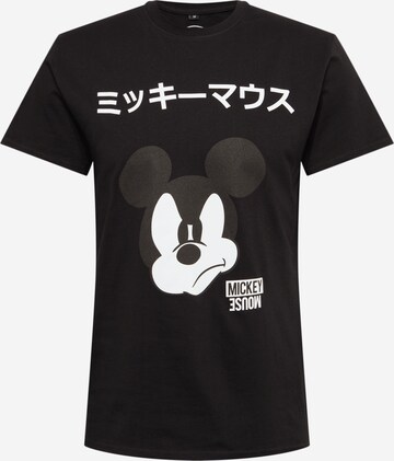 Mister Tee Shirt 'Mickey Japanese' in Zwart: voorkant