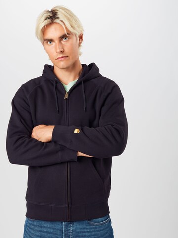 Veste de survêtement Carhartt WIP en noir : devant