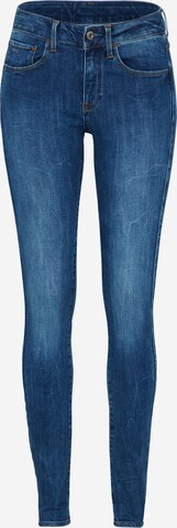 G-Star RAW Skinny Jeans '3301' in Blauw: voorkant