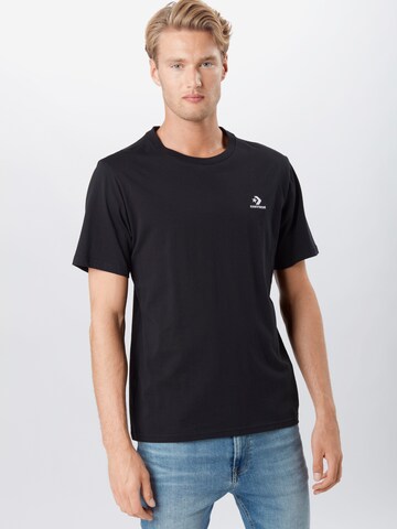 CONVERSE Regular Fit T-Shirt in Schwarz: predná strana