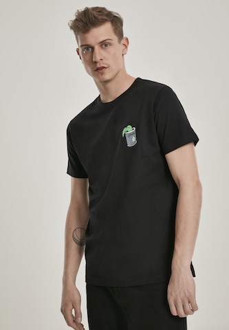 Mister Tee - Camisa 'Popeye Stay Strong' em preto: frente