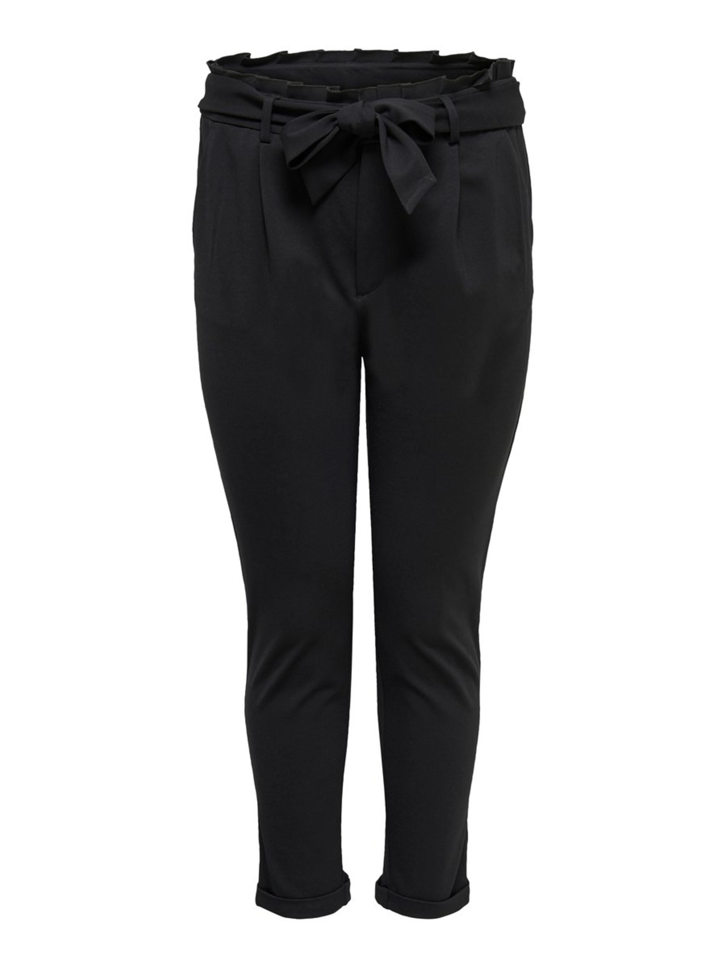 ONLY Carmakoma - Broek 'Paperbag' in de kleur Zwart