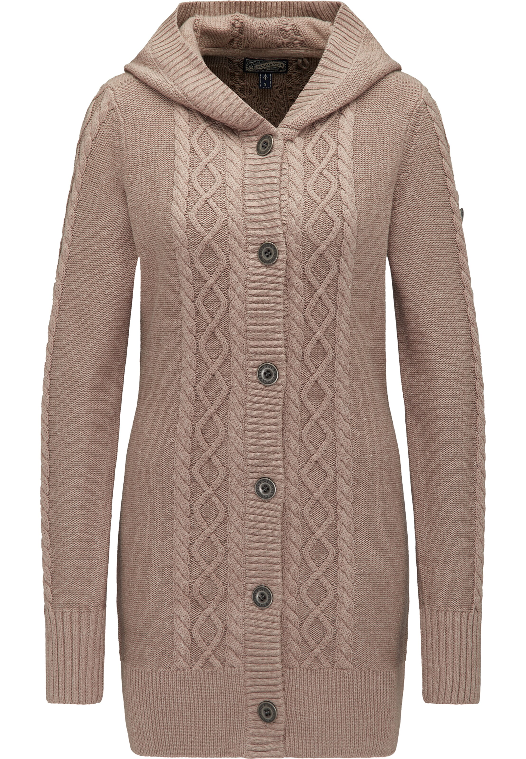 DREIMASTER - Gebreid vest in de kleur Lichtbruin