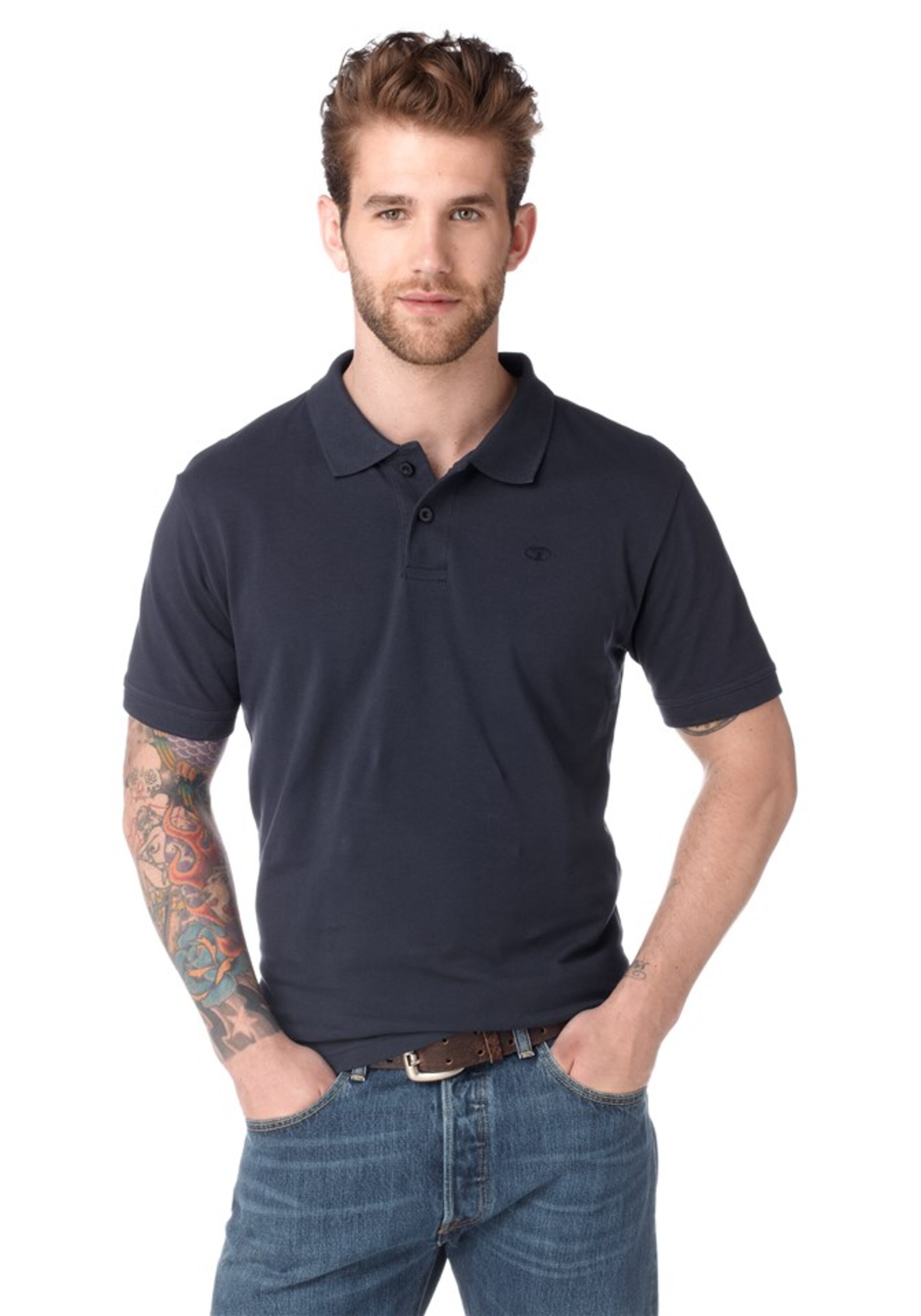 TOM TAILOR Shirt in Blue: front