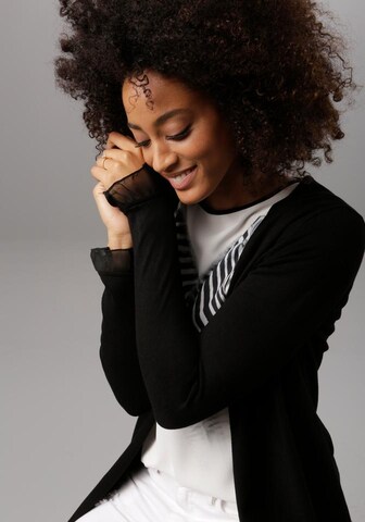 VIVANCE Knit Cardigan in Black