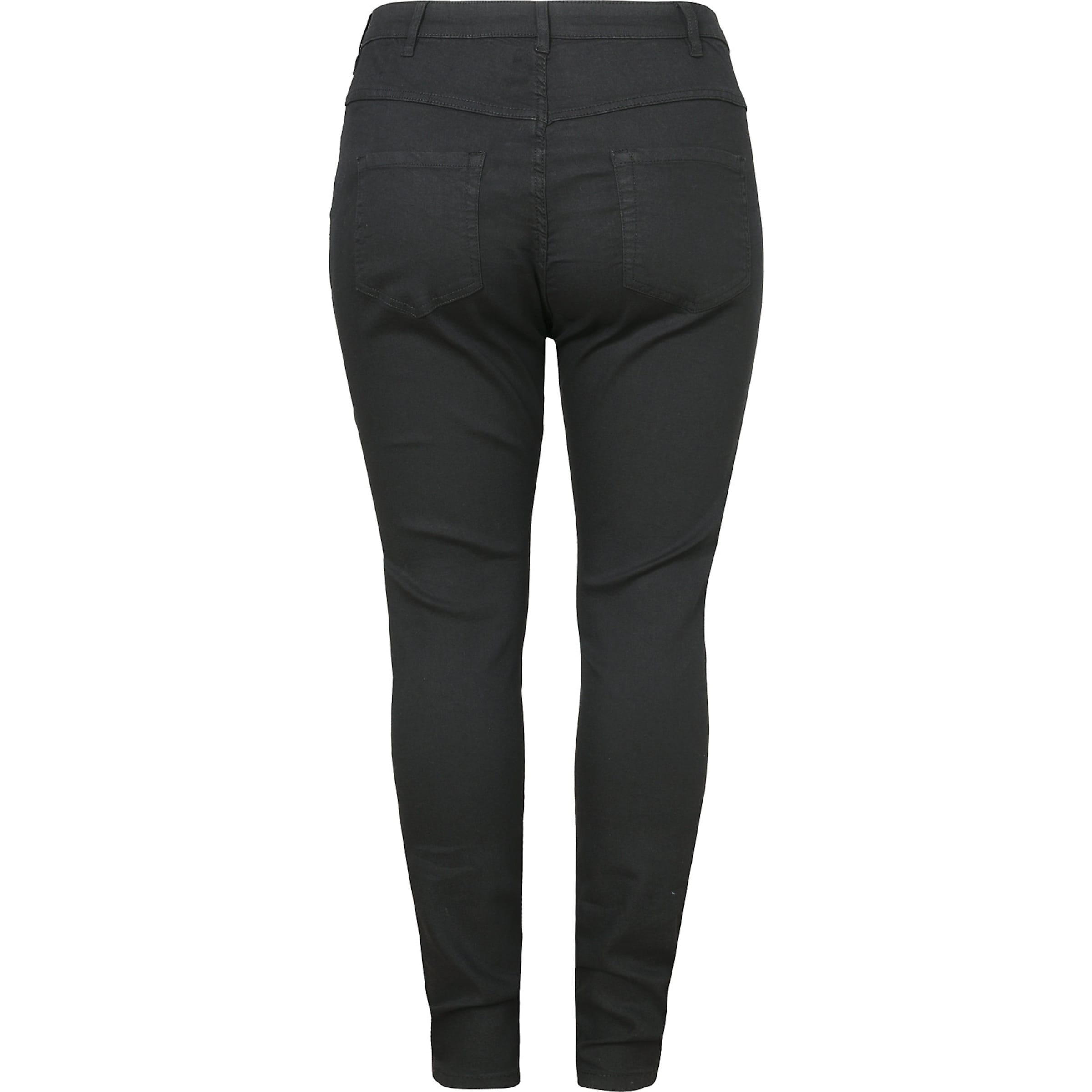 Zizzi Slimfit Jeans 'AMY' i sort