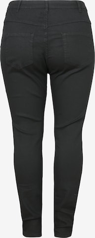 Zizzi Slimfit Jeans 'AMY' in Zwart