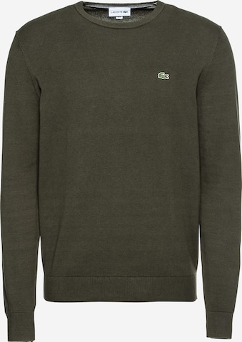 Pull-over LACOSTE en vert : devant