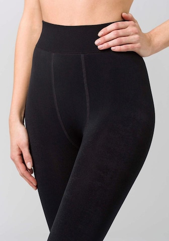 SYMPATICO Skinny Thermoleggings in Schwarz