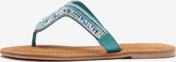 LASCANA Teenslipper in Blauw: voorkant