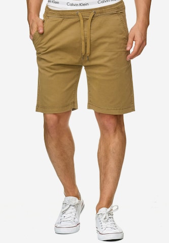 INDICODE JEANS Regular Shorts 'Kelowna' in Beige