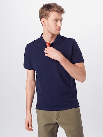 Coupe regular T-Shirt TOM TAILOR en bleu : devant