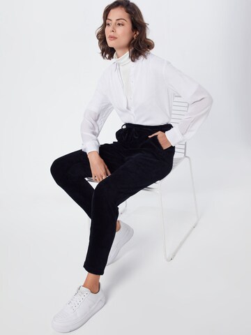 ONLY Regular Pleat-Front Pants 'POPTRASH-PING PONG' in Black