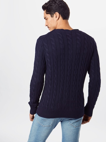 Coupe regular Pull-over 'Driver' Polo Ralph Lauren en bleu : derrière