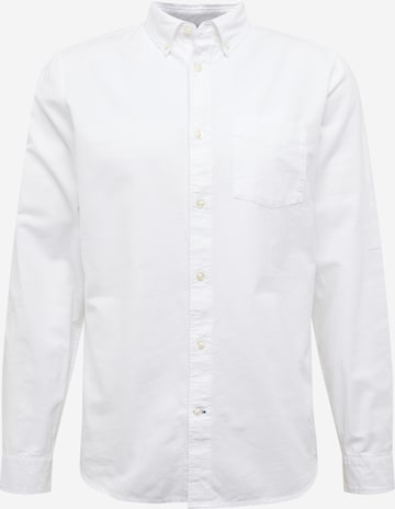 GAP Slim fit Koszula 'OXFORD BASIC' w kolorze biały: przód