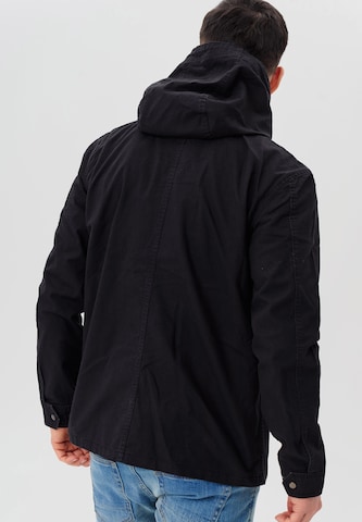 INDICODE JEANS Between-Season Jacket 'Lough' in Black