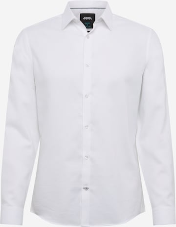 BURTON MENSWEAR LONDON Slim fit Overhemd in Wit: voorkant
