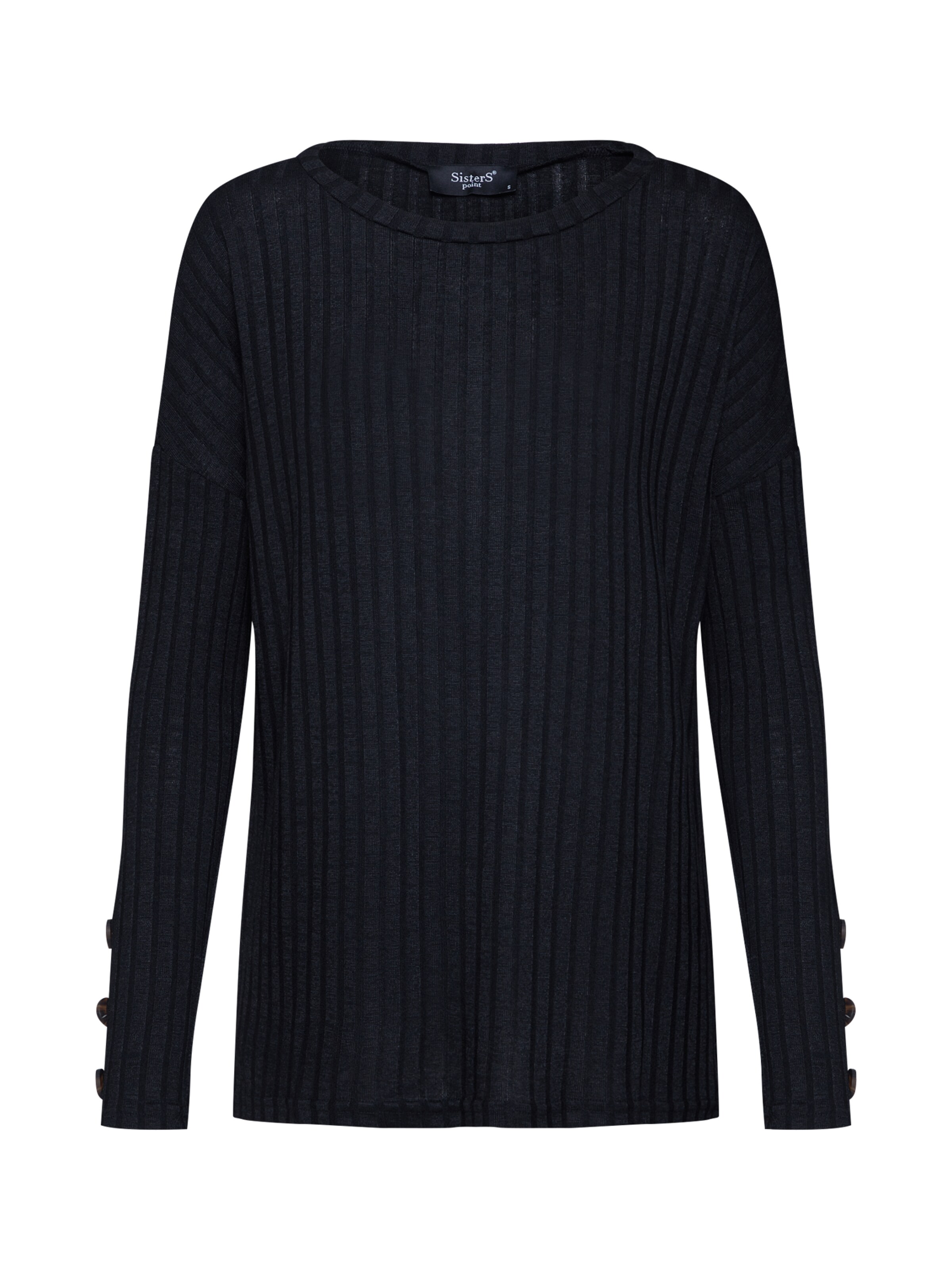 SISTERS POINT - Trui 'VINI-PU' in de kleur Zwart
