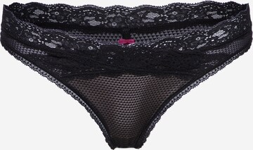 PASSIONATA Thong 'BROOKLYN' in Black: front