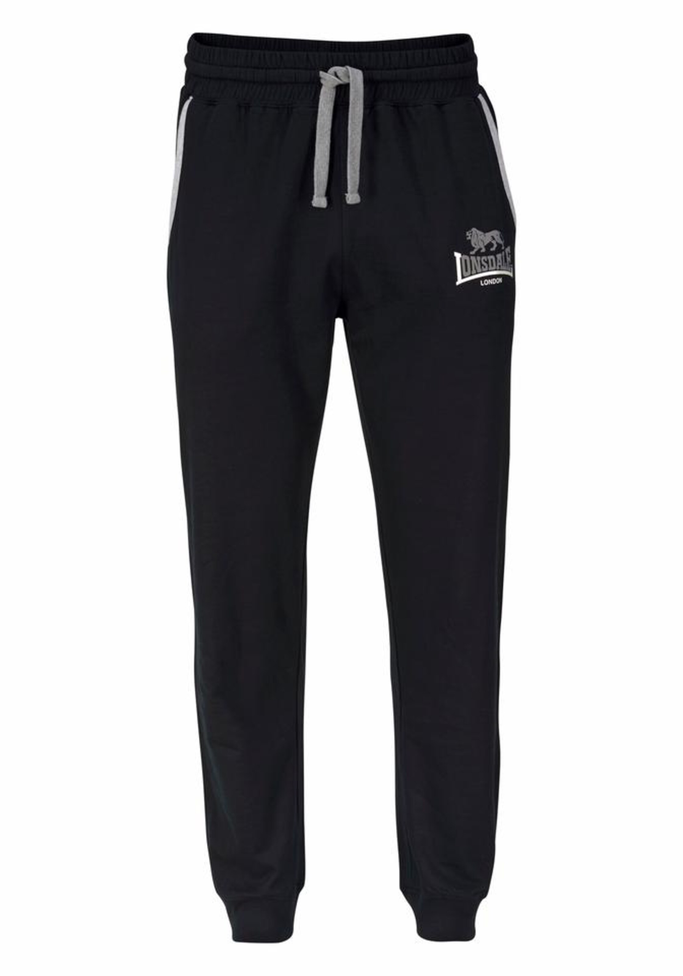 LONSDALE Tapered Hose in Schwarz
