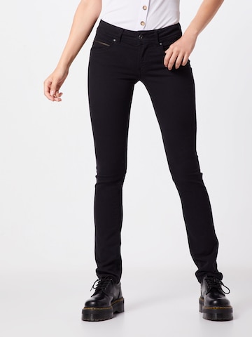 Pepe Jeans Slimfit Jeans 'NEW BROOKE' in Zwart: voorkant