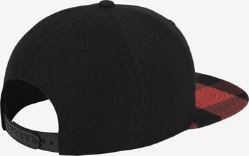 Cappello da baseball 'Checked Flanell Peak' di Flexfit in nero