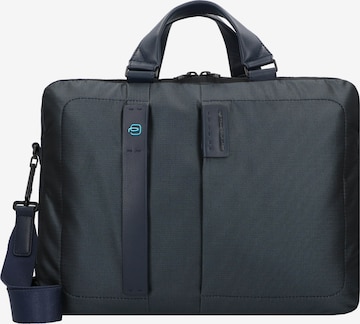 Piquadro Laptop Bag in Blue: front