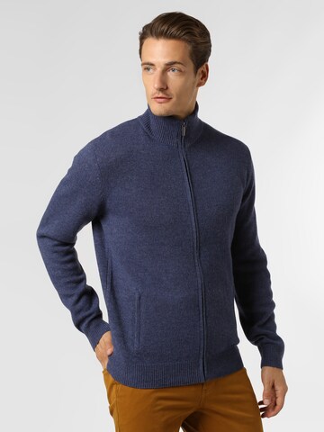 Andrew James Strickjacke in Blau: Vorderseite