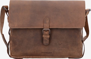 Harold's Document Bag 'Antik' in Brown: front