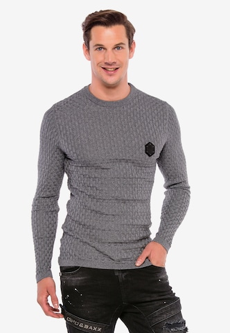 CIPO & BAXX Pullover in Grau