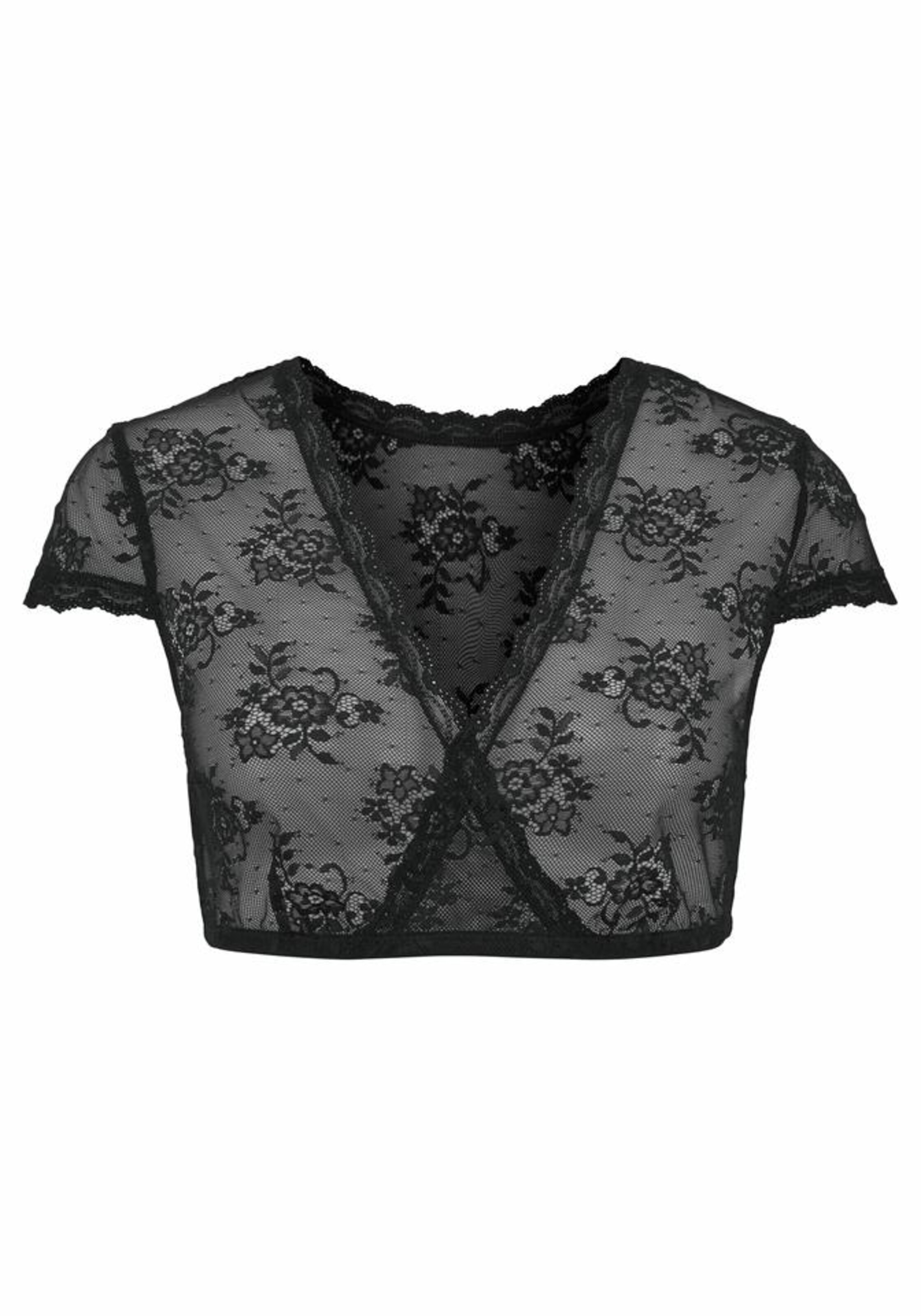 LASCANA - Dirndl-Shirt in schwarz