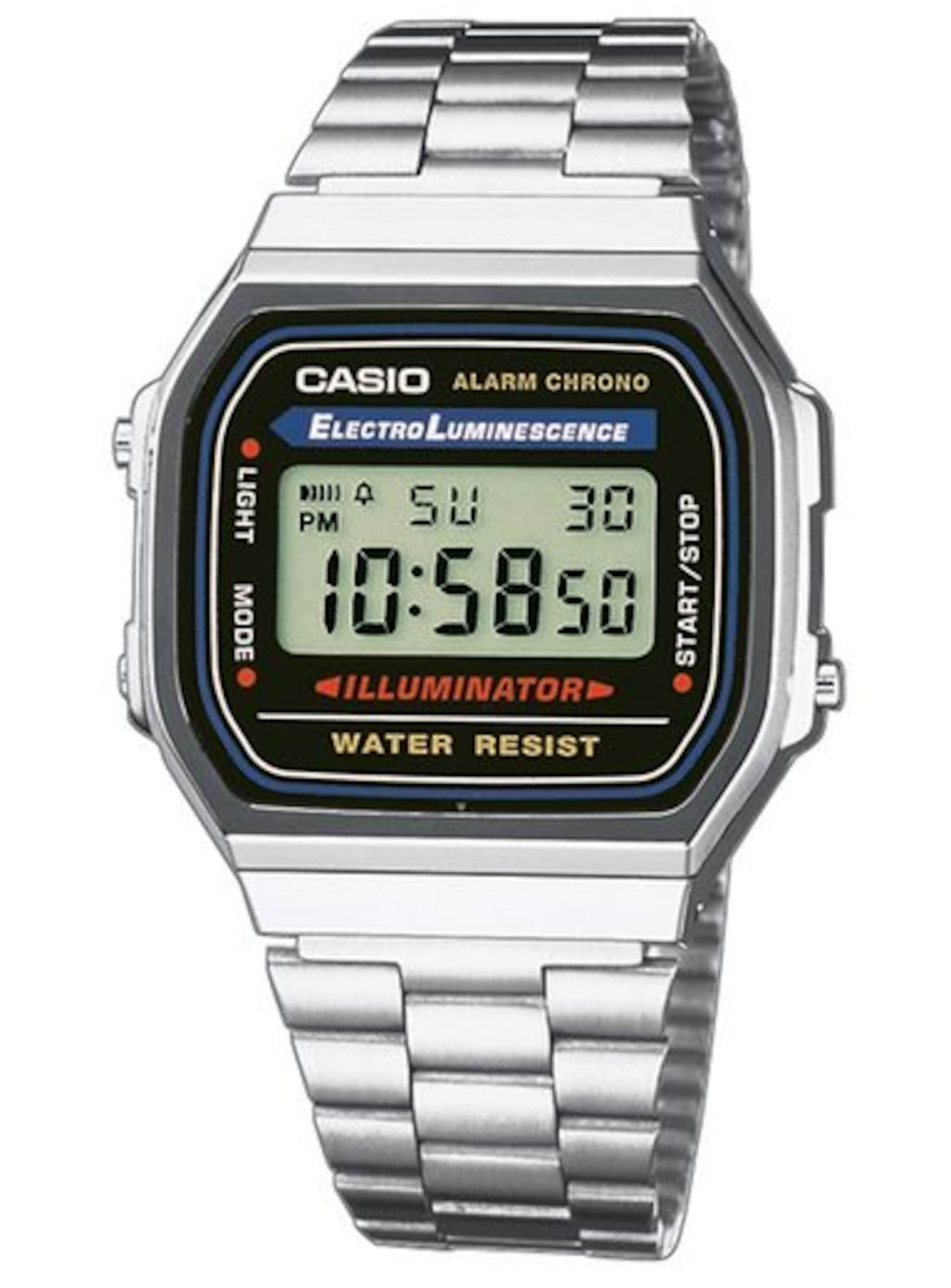 CASIO Digitaluhr in Silber: Vorderseite
