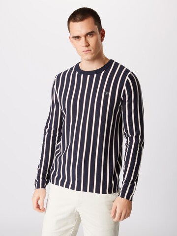 Pull-over 'STEVE' JACK & JONES en bleu : devant