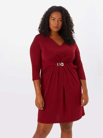 Robe 'Evelina' Guido Maria Kretschmer Curvy en rouge : devant