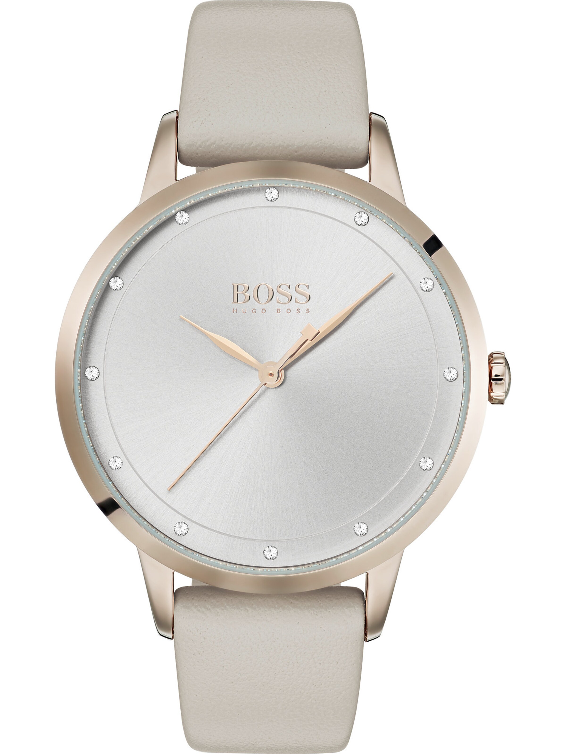 BOSS - Uhr in beige