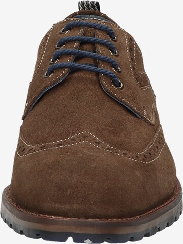 SANSIBAR Lace-Up Shoes in Brown