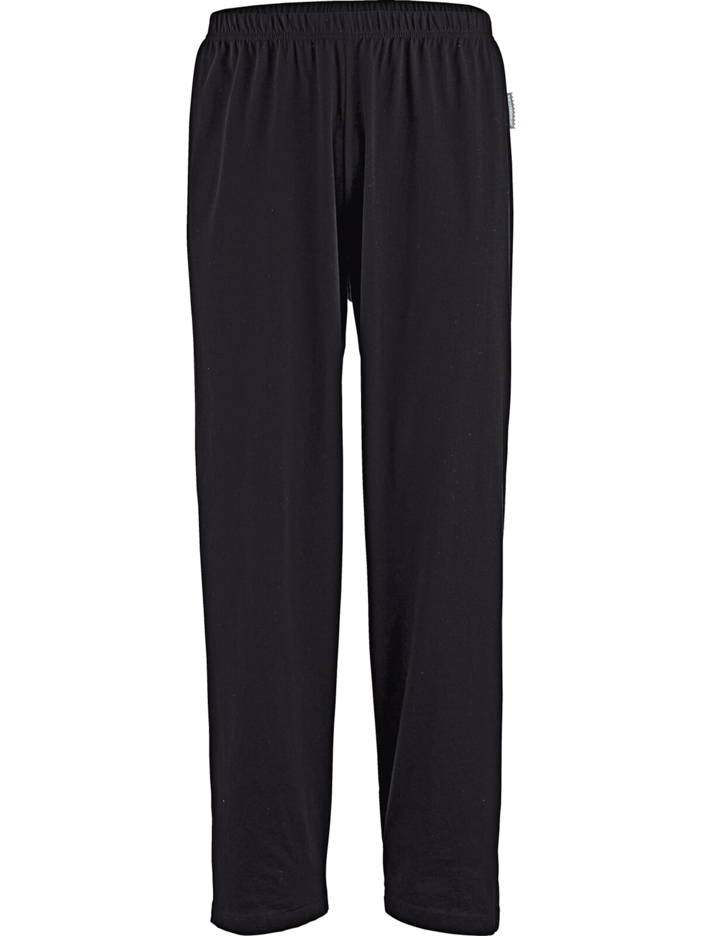 Jan Vanderstorm Schlafhose 'Anssi' in Schwarz: Vorderseite