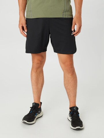 ADIDAS SPORTSWEAR Regular Workout Pants 'HEAT.RDY' in Black: front