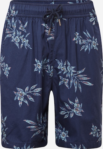 Urban Classics Regular Broek in Blauw: voorkant